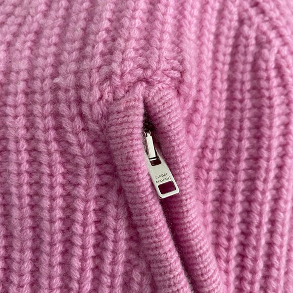 Isabel Marant "Abby" Zip-Front Cardigan in Pink, size 36 (like XS/S) - Picture 6 of 8